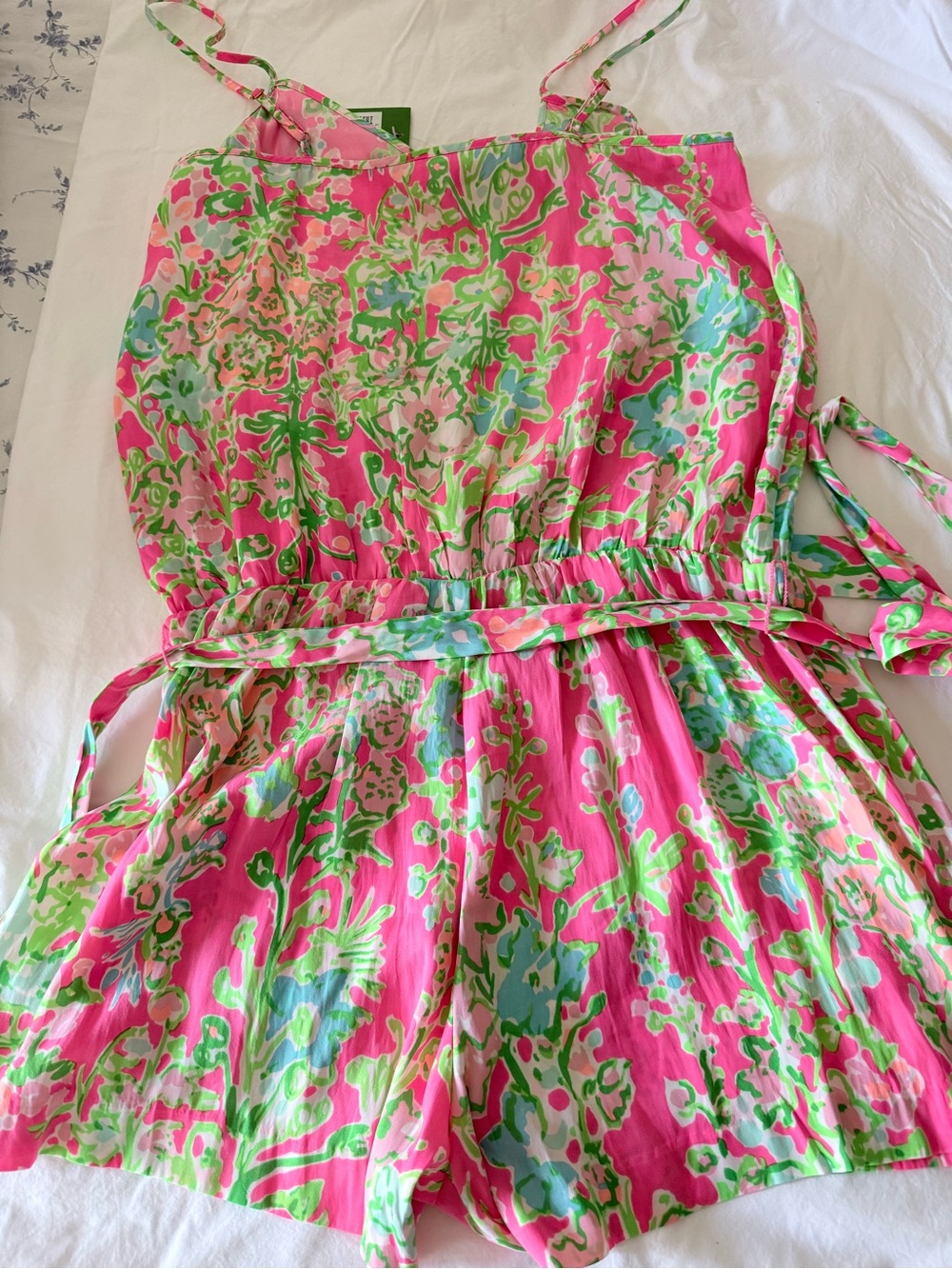 Lilly Pulitzer Med Flamingo Pin Romper - Picture 4 of 6